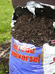 Terreau trop grossier : mauvais produit